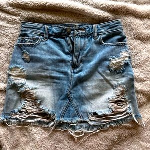 Hollister denim skirt